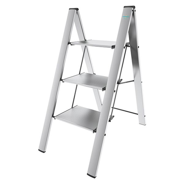 Colombo 75cm 3-Step Ultra-Light Aluminium Anti-Slip Step Stool Leonard 3