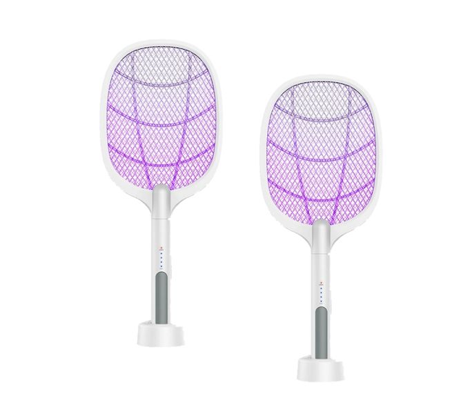 Set of 2 Mosquito Zapper Rechargeable Racket Fly Swatter