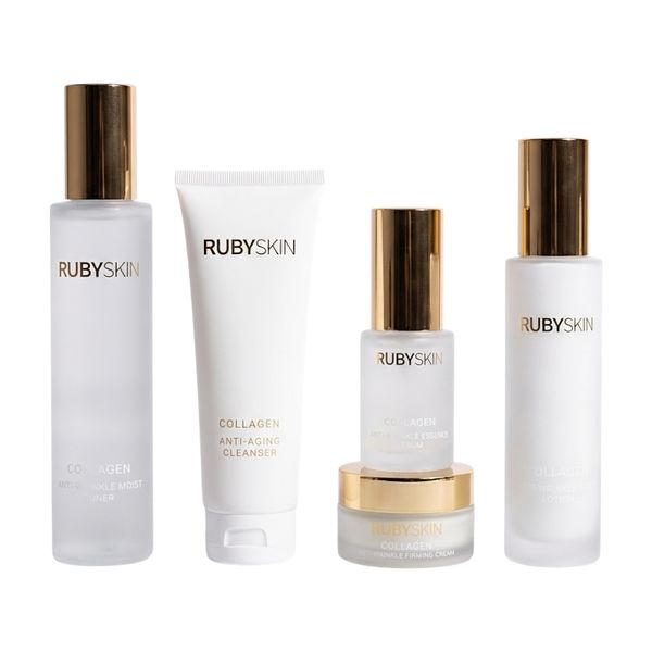 5 Pieces Ruby Skin Collagen Firming Anti-Aging Anti-Wrinkle Skincare Set