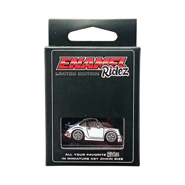 Porsche 911 RSR White - Die-Cast Enamel Keychain