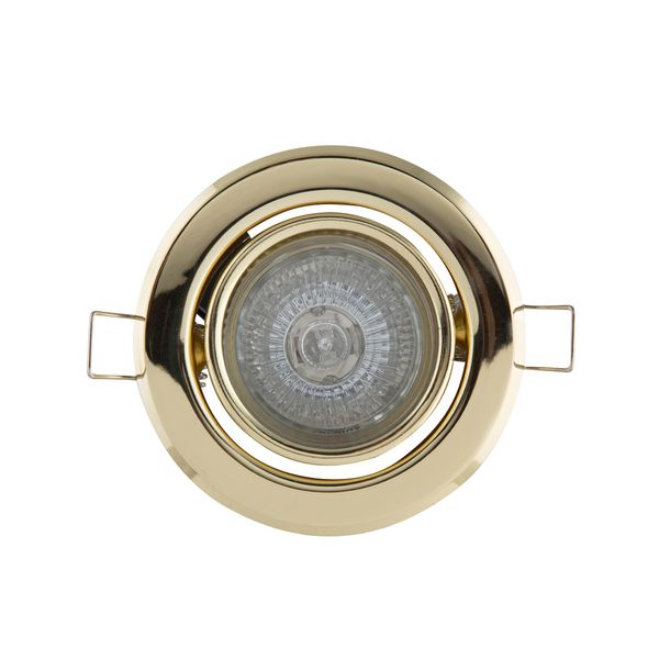 Downlight - Gu10 - Par16 - 50W - 220V - Polished Brass - 3 Pack