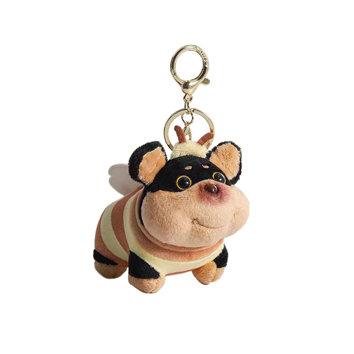 Cute Honey Bee Dog Charms Keychain, Purse Backpack Charms Accessories