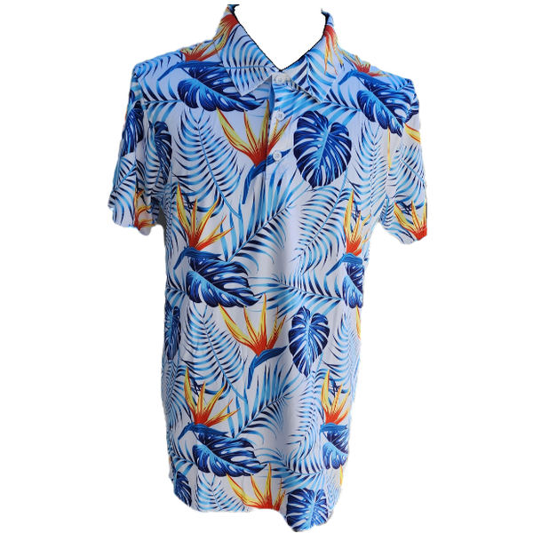 Mudball Golf - Men's Golf Shirt - Tropical