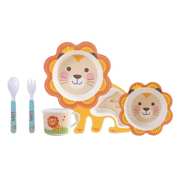 iKids 5 Piece Dinner Set - Lion
