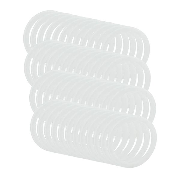 Leakproof Silicone Seal Rings For Mason Jar Lids Wide Mouth 48-Pack