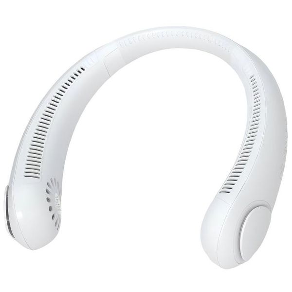 Portable Neck-Worn USB Rechargeable Display Mini Fan