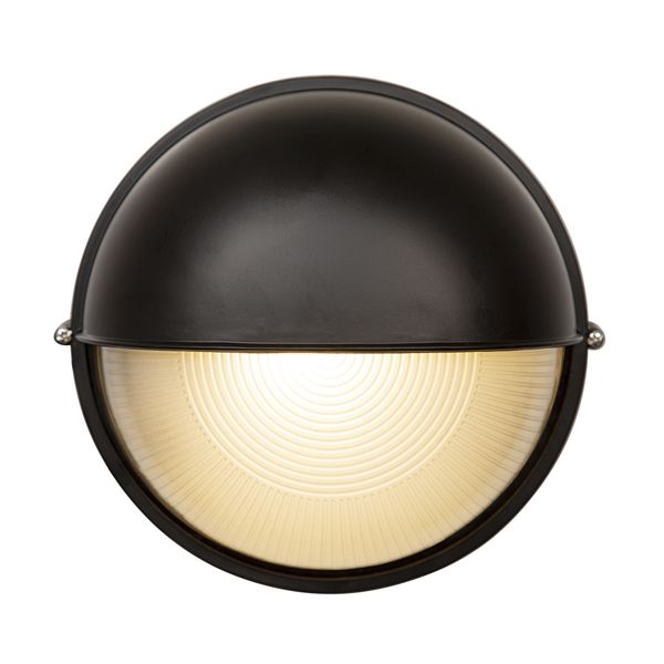 Eurolux - Black Round Large Eyelid Bulkhead 60W