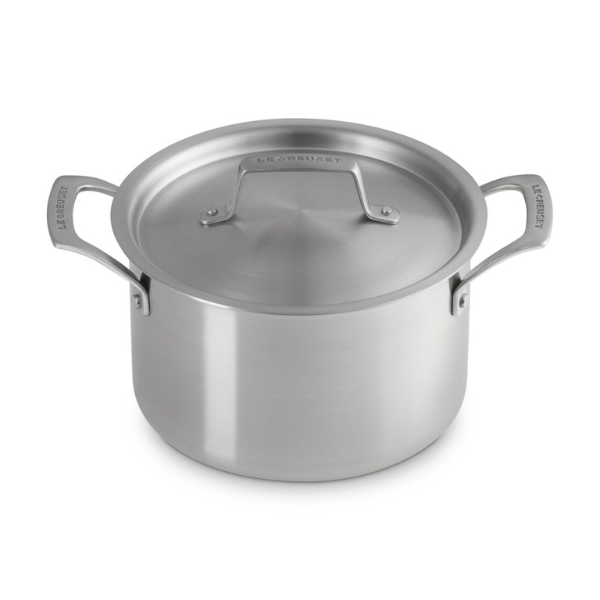 Le Creuset Essential 3-ply Stainless Steel Deep Casserole - 20cm