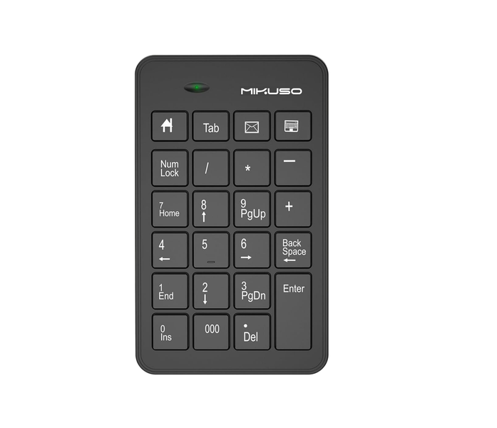 Mikuso KB-W047 2.4GHz Wireless Numeric Keypad - Black