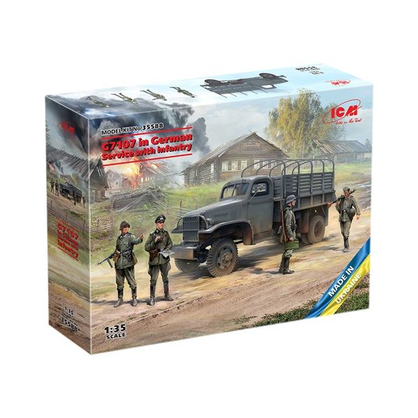 ICM 35588 1/35 German G7107 With Infantry