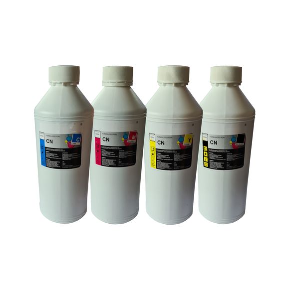 4 x 1L Bottles of Quality Ink, CMYK Ink Refill for ALL Inkjet Printers