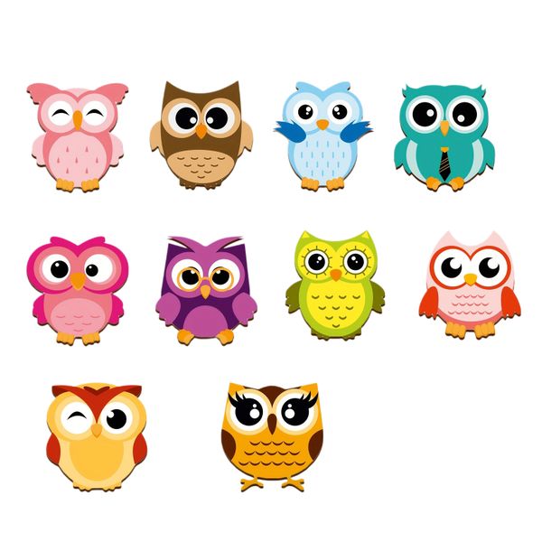 Owl Coasters for Drinks - Set of 10