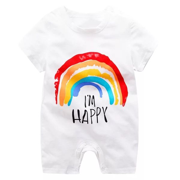 Funky Rainbow Baby Romper