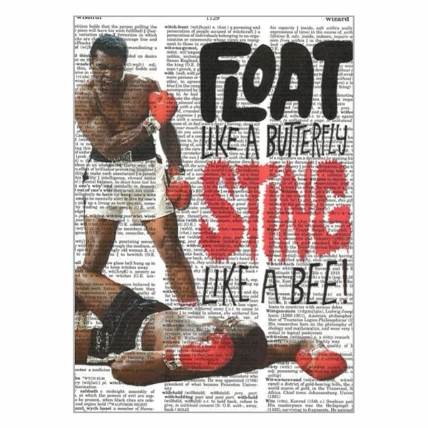 Float Like A Butterfly Sting Like A Bee Poster - A1