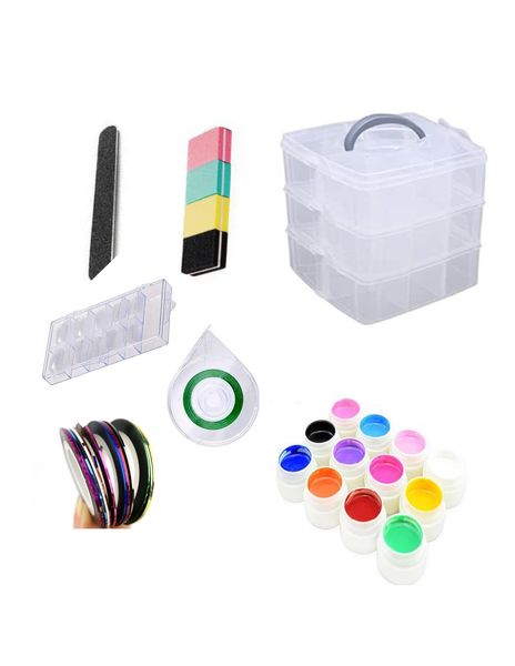 Uv Color Nail Gel Kit - 7peice Set