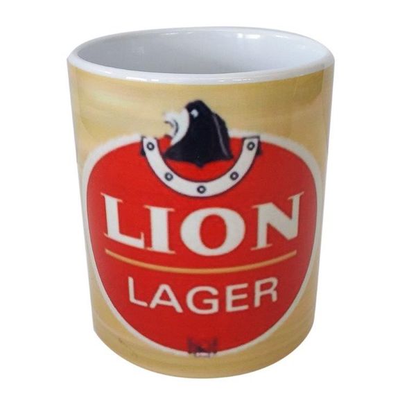Vintage` Bar` Beer Coffee Mugs - Lion Lager