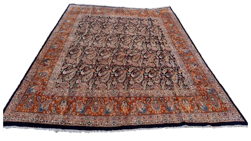 Persian Kashmar Carpet - 375cm x 298cm Hand Knotted