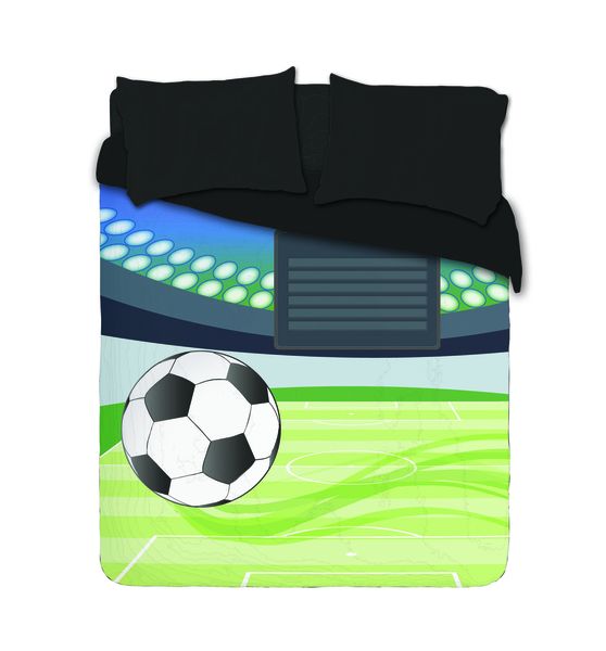 Imaginate Decor - Animated Soccer Ball &amp; Stadium Duvet Cover Set