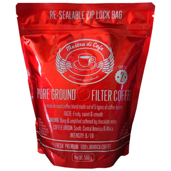 Forza No2 - 5 Types of 100% Arabica Coffee in One Blend -500g-Ground Coffee