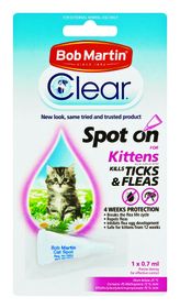 bob martin clear flea and tick spot on for cats