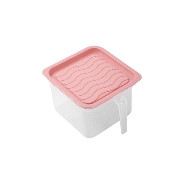 Refridgerator Storage Box With Handle - Large - Pink