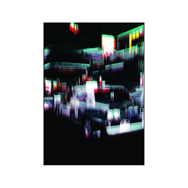 Blurred Lines Abstract - A1 poster