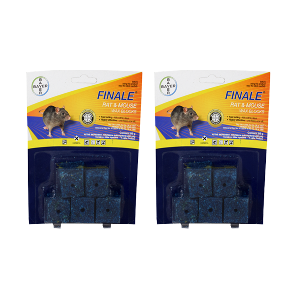 Bayer - Finale Rat and Mouse Wax Blocks - 85g - 2 Pack