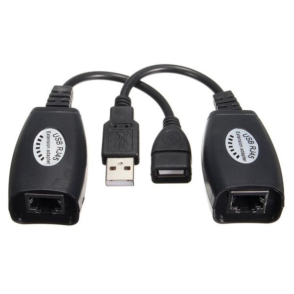USB Male to RJ45 female and USB Female to RJ45 female Adapter B5383