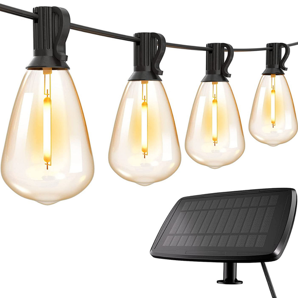 Stellar Lighting Solar Powered 25 Vintage LED Bulbs String Light - 10m