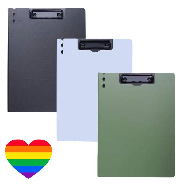 Office Stationery Foldable A4 Clipboard File Clip 3 Set &amp; Heartsticker