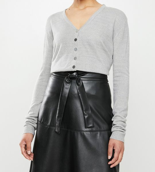 Women's edit Classic cardi - grey