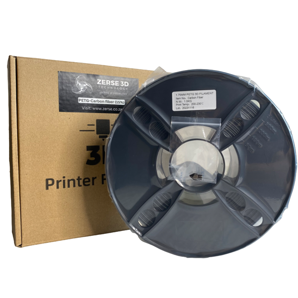 ZERSE 3D PETG - Carbon Fiber filament 1.75mm (1kg)