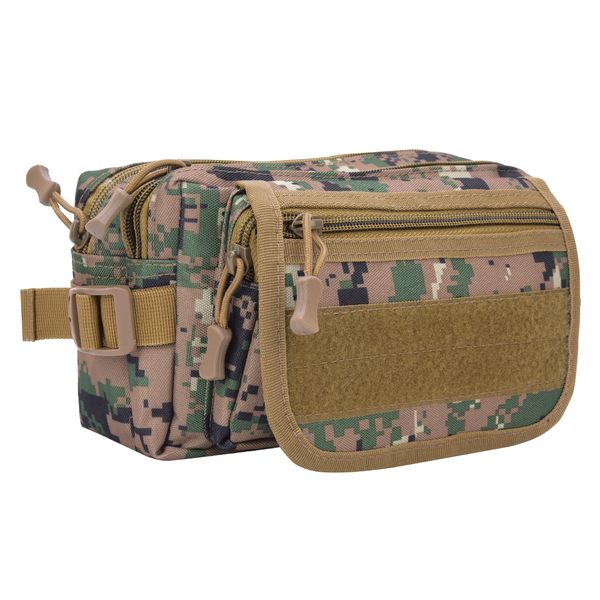 Green Camo Oxford Sport Waist Bag