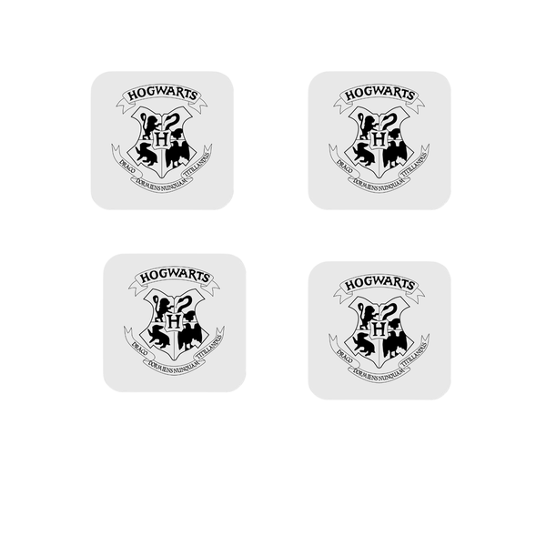 BG - Hogwarts 4 Pack Rubber Coasters