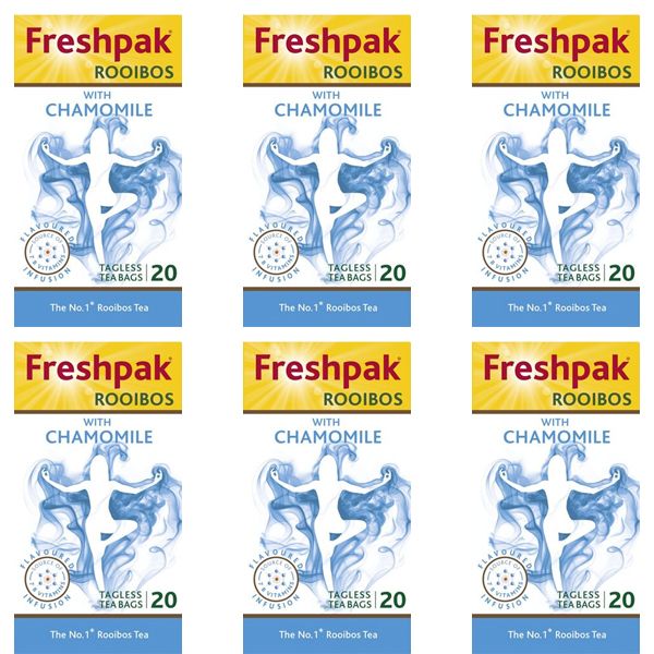 Freshpak Flavoured Rooibos Teabags Chamomile - 6 x 20's