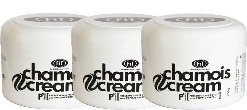FiT Chamois Cream - 3 x 250g Tubs