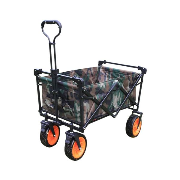 Outdoor Multi-Functional Foldable Utility Beach Wagon Cart