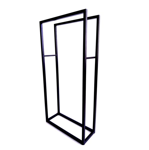 Firewood Log Holder Stand - Rectangular for Fireplace or Braai Area