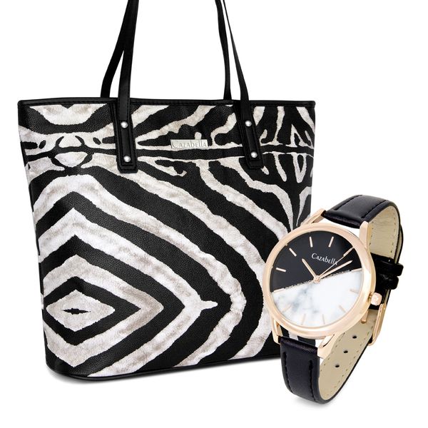 Cazabella Handbag and Watch Combo