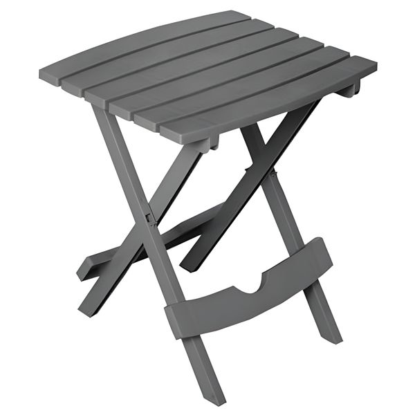 50 cm PP Lightweight Foldable Patio Table for Outdoor Use - Charcoal