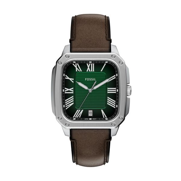 Fossil - Men's Crosby 3-Hand Leather Watch - Brown