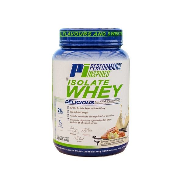 Performance Inspired Nutrition - Isolate Whey Butterscotch Vanilla - 680g