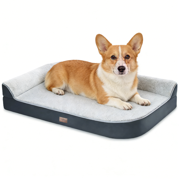 Topika Waterproof Orthopaedic Dog Bed with L-Shaped Bolster Large