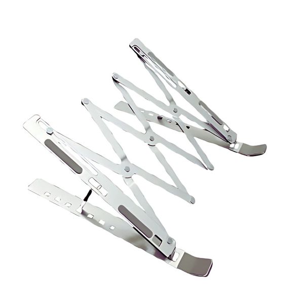 Aluminum Alloy Material Multi Angle Adjustment Laptop Stand - Silver