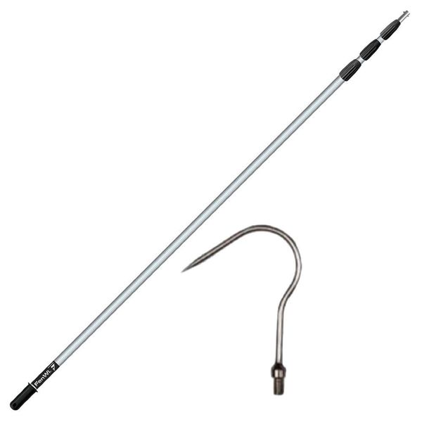 Garden 2Pc Fruit Picker Pruning Tool &amp; Boat Docking Assist Hook -3m