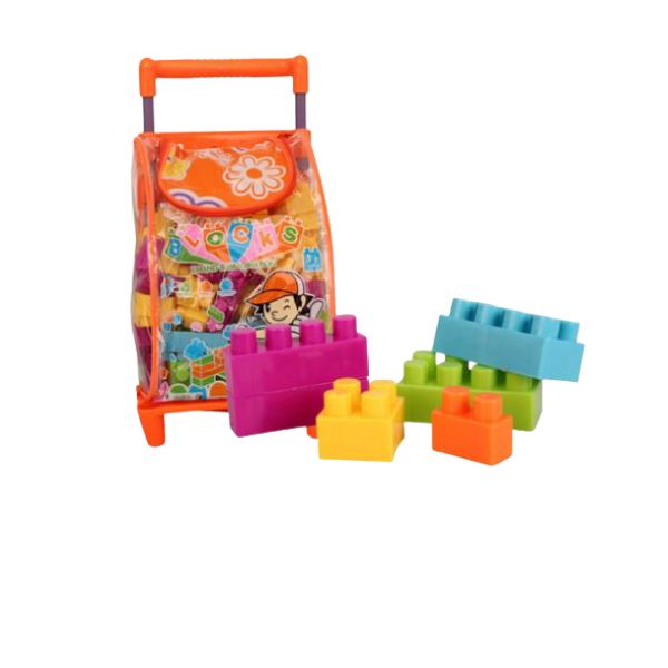 86 Piece Building Blocks In Trolley Bag