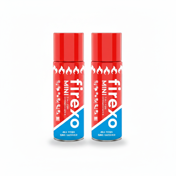 Firexo 500 ml Aerosol Fire Extinguisher for Lithium Ion &amp; All - 2 Pack