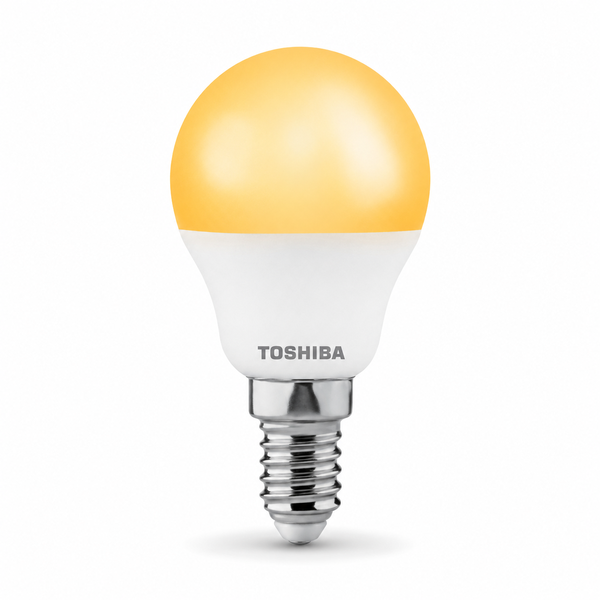 Toshiba E14 G45 Golfball LED Light Bulb 3W Warm White 3000K - 6 Pack