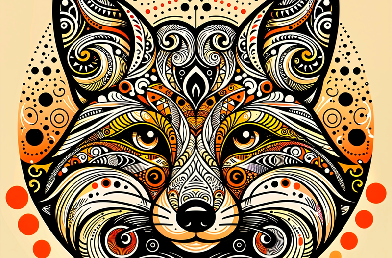 Canvas Wall Art Home Decor - Sly Tribal Fox