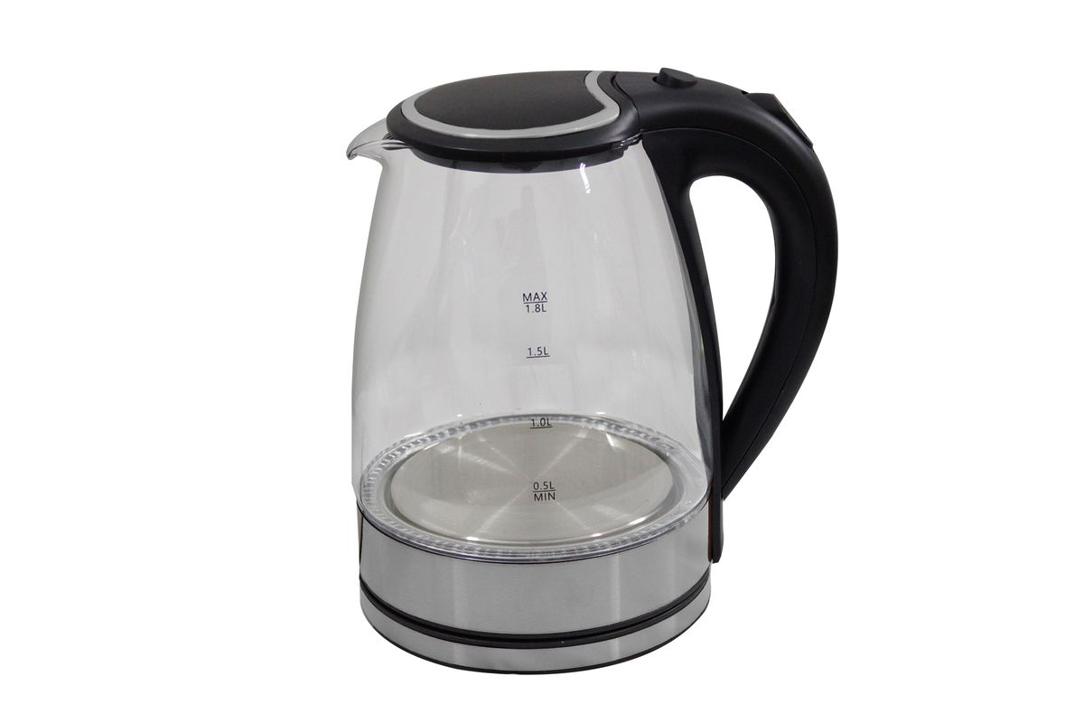 1500W 1.8L Electric Quick-Boil Glass Kettle with Blue LED | Shop Today ...